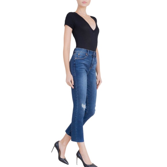 Level 99 High Rise Straight Crop Jeans - Picture 2 of 12
